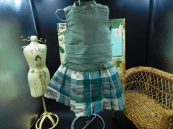 green dress jacket dress